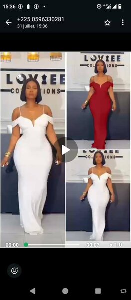 Robe longue élégante femme