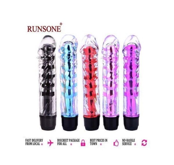 Vibromasseur Transparent 175mm