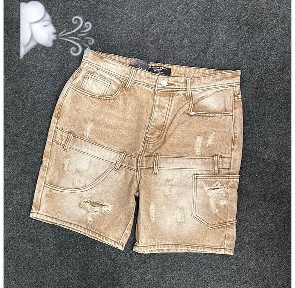 Short en jean décontracté homme