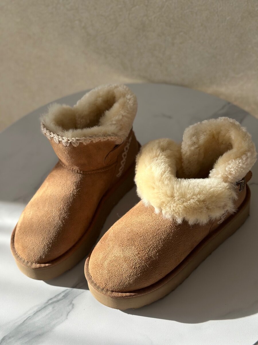 UGG премиального качества. Замша, мех натуральный
