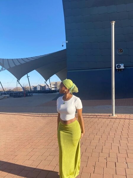 Jupe longue verte élégante