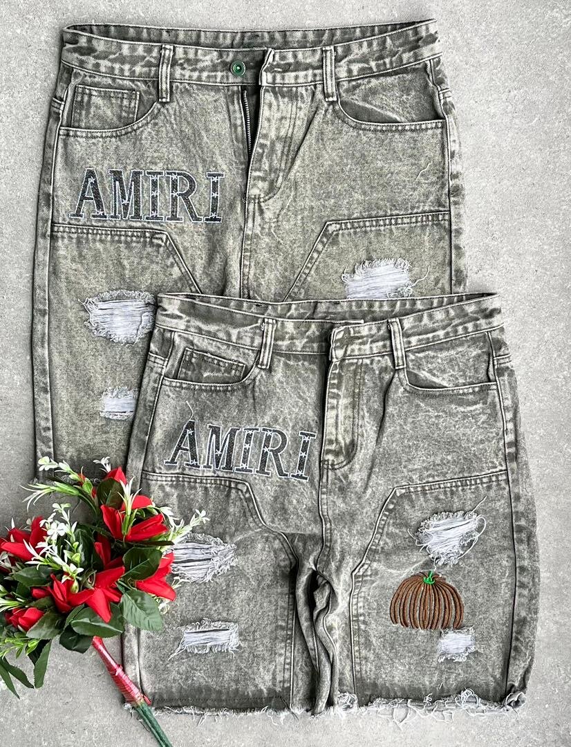 Shorts en denim unisexe