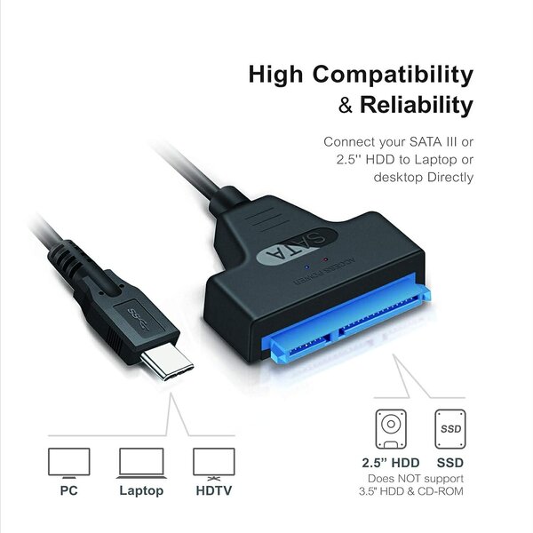Adaptateur USB-C vers SATA