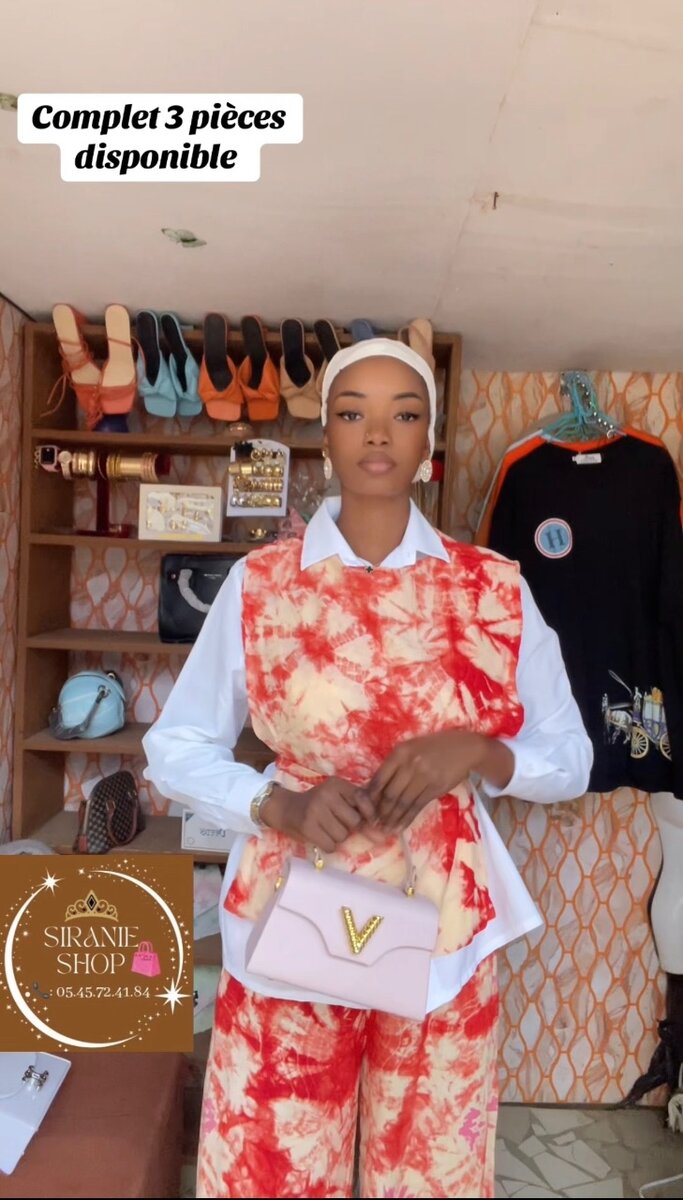 Pantalon Ankara avec chemise