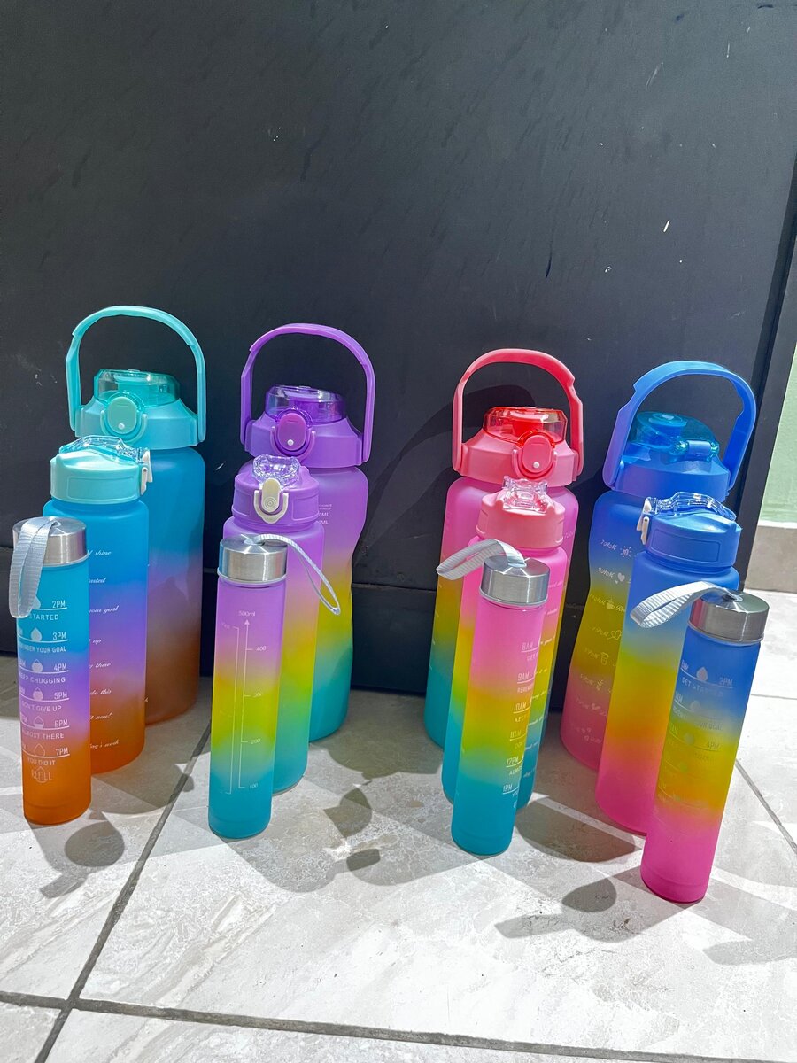 Gourde Gradient Motivée 3 en 1