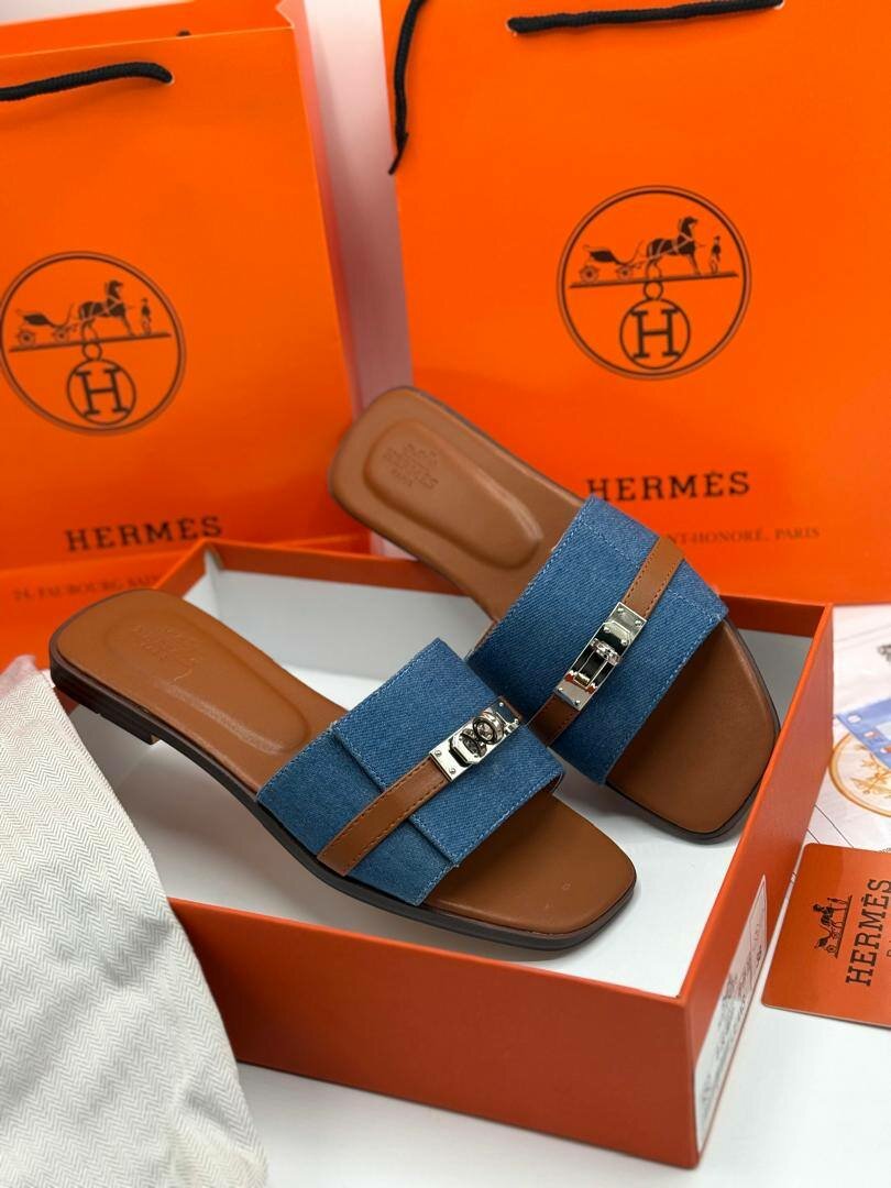 Hermes ladies slippers