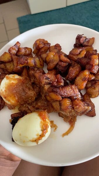 Assiette de plantains frits