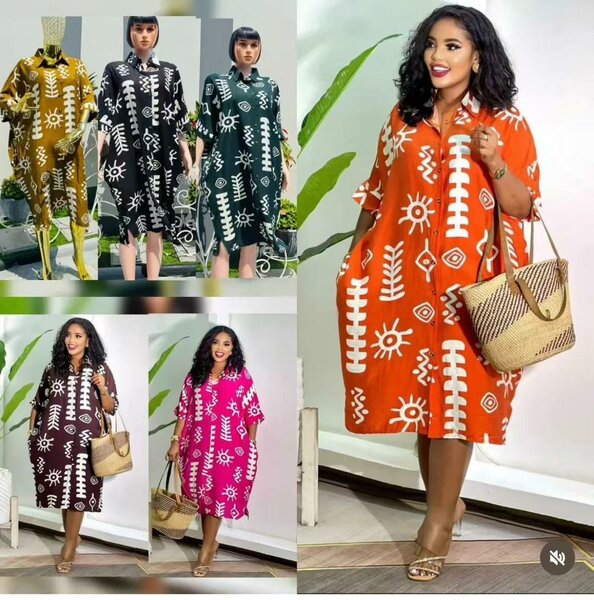 Robe ethnique colorée bohème