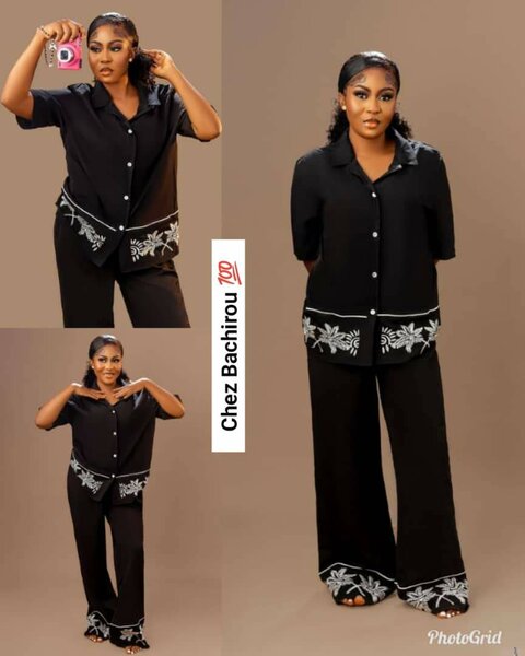 Ensemble élégant noir femme