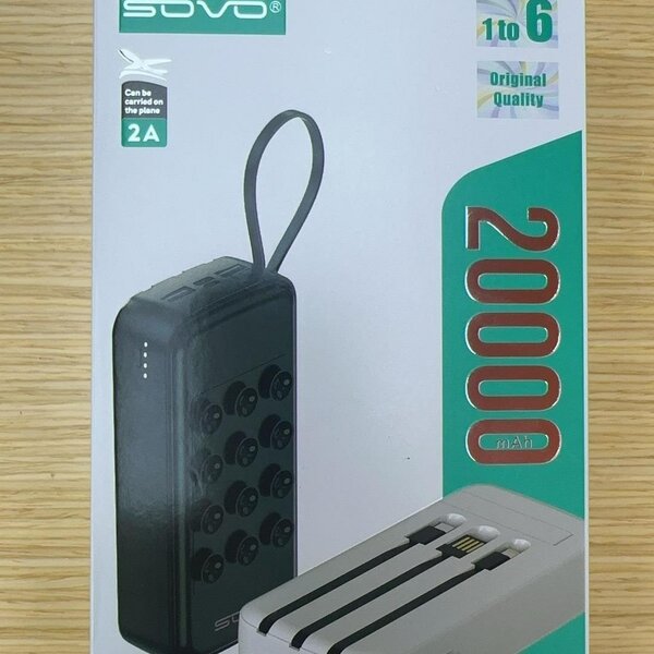Powerbank SOVO 20000mAh Portable
