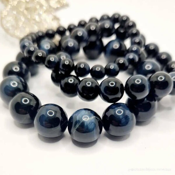 Bracelet en perles d'onyx