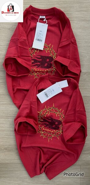 T-shirt rouge imprimé homme