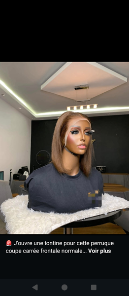 Perruque Dentelle Bob Naturel