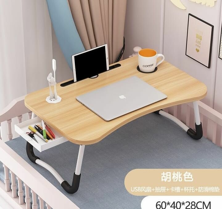 Foldable bed table