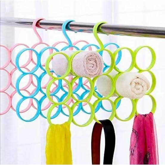 Scarf Hanger 15 Holes Hanger Hanging Scarf Organizer Hanger