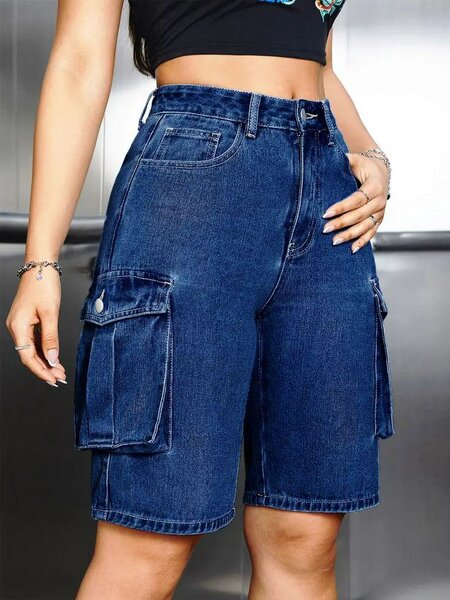 Bermuda en denim femme