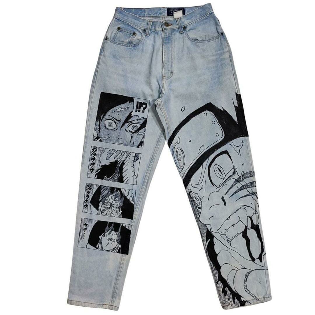 Jeans personnalisés manga stylés