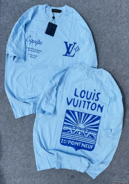 T-shirt bleu Louis Vuitton
