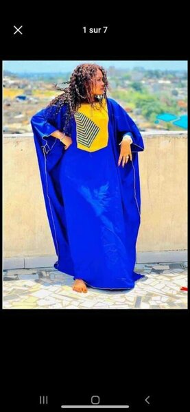 Boubou avec foulard en taille standard