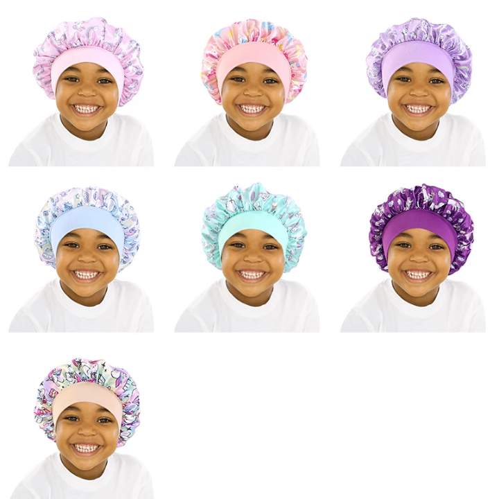 Bonnet de nuit enfant licorne