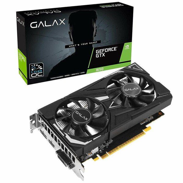 Видеокарта Galax GeForce GTX1650 EX 1-Click OC 4GB GDDR6 128