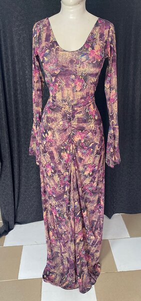 Robe longue imprimée élégante