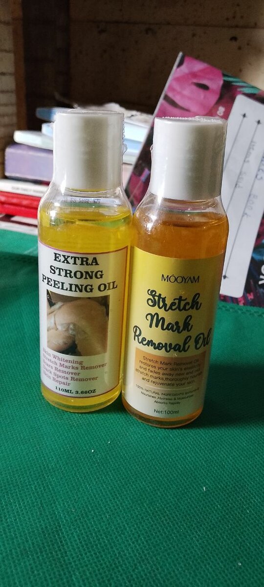 Stretch remover and peeling oil