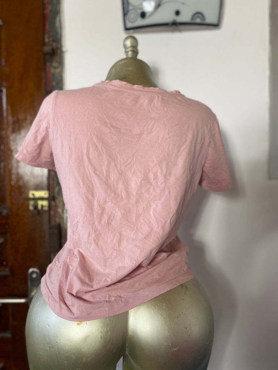 T-shirt rose décontracté