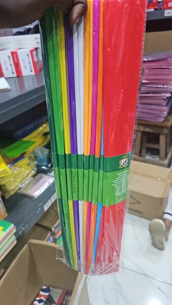 Papier coloré crépon