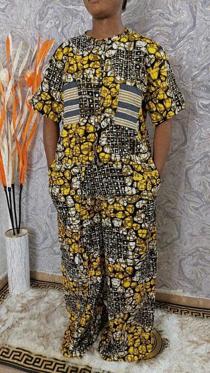 Robe longue africaine élégante