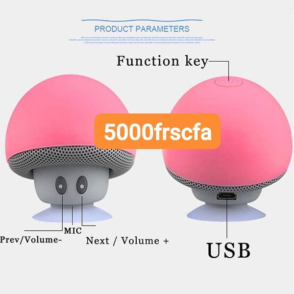 Mini Haut-parleur Bluetooth Champignon