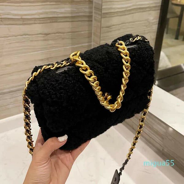 BLUT TWEED 19 FLAP SATCHEL WITH CHAIN STRAP