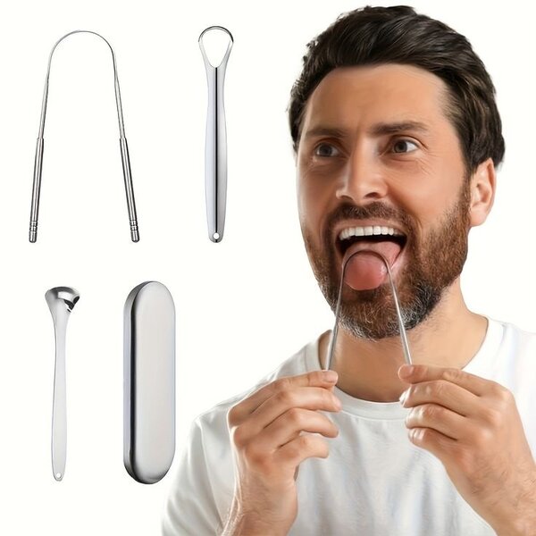 3 Gratte-langue en acier