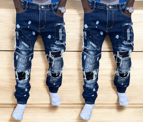 Jean déchiré style urbain