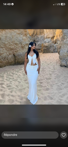 Robe de soirée élégante blanche