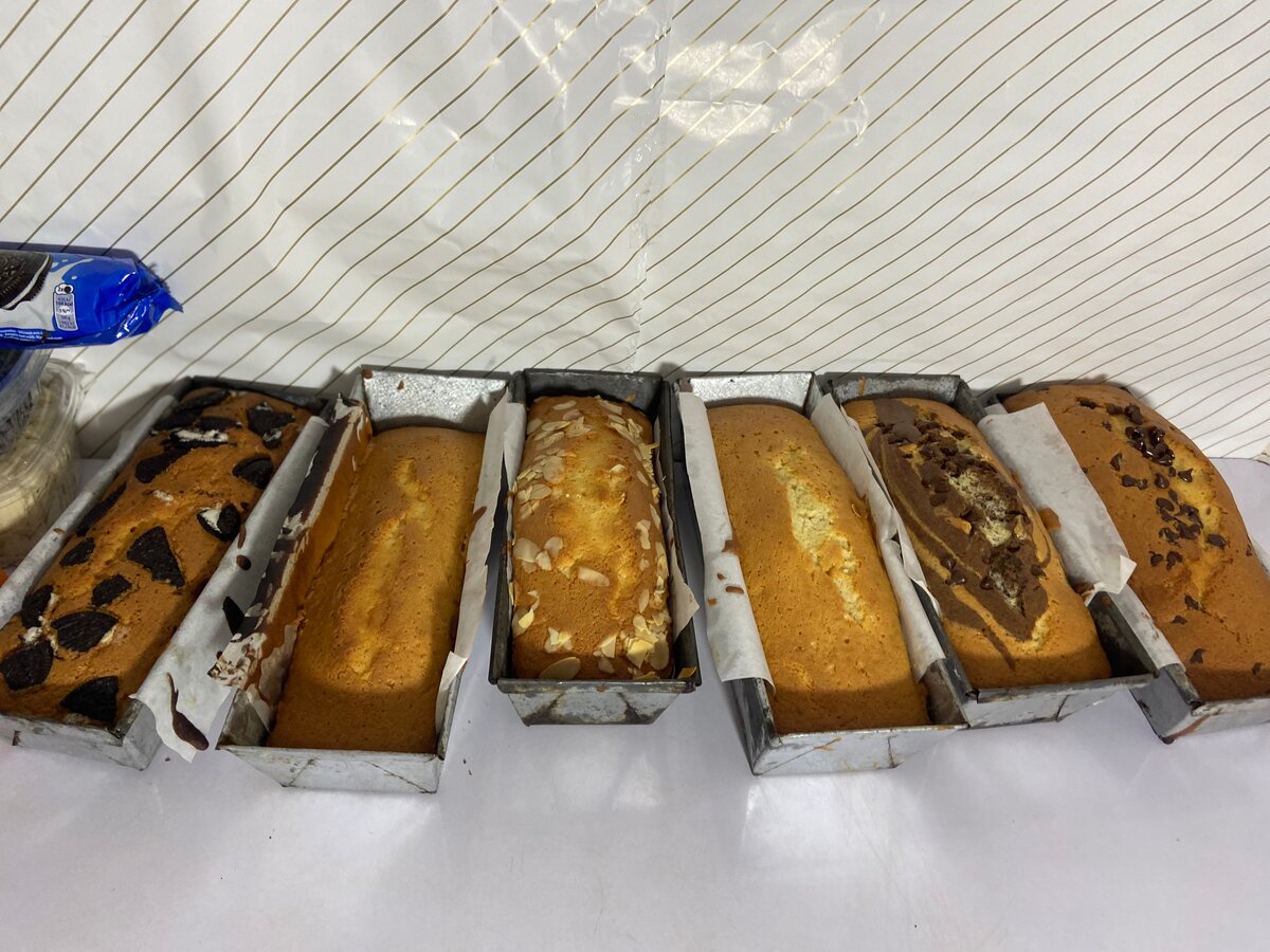 Cake marbré aux pépites de chocolat