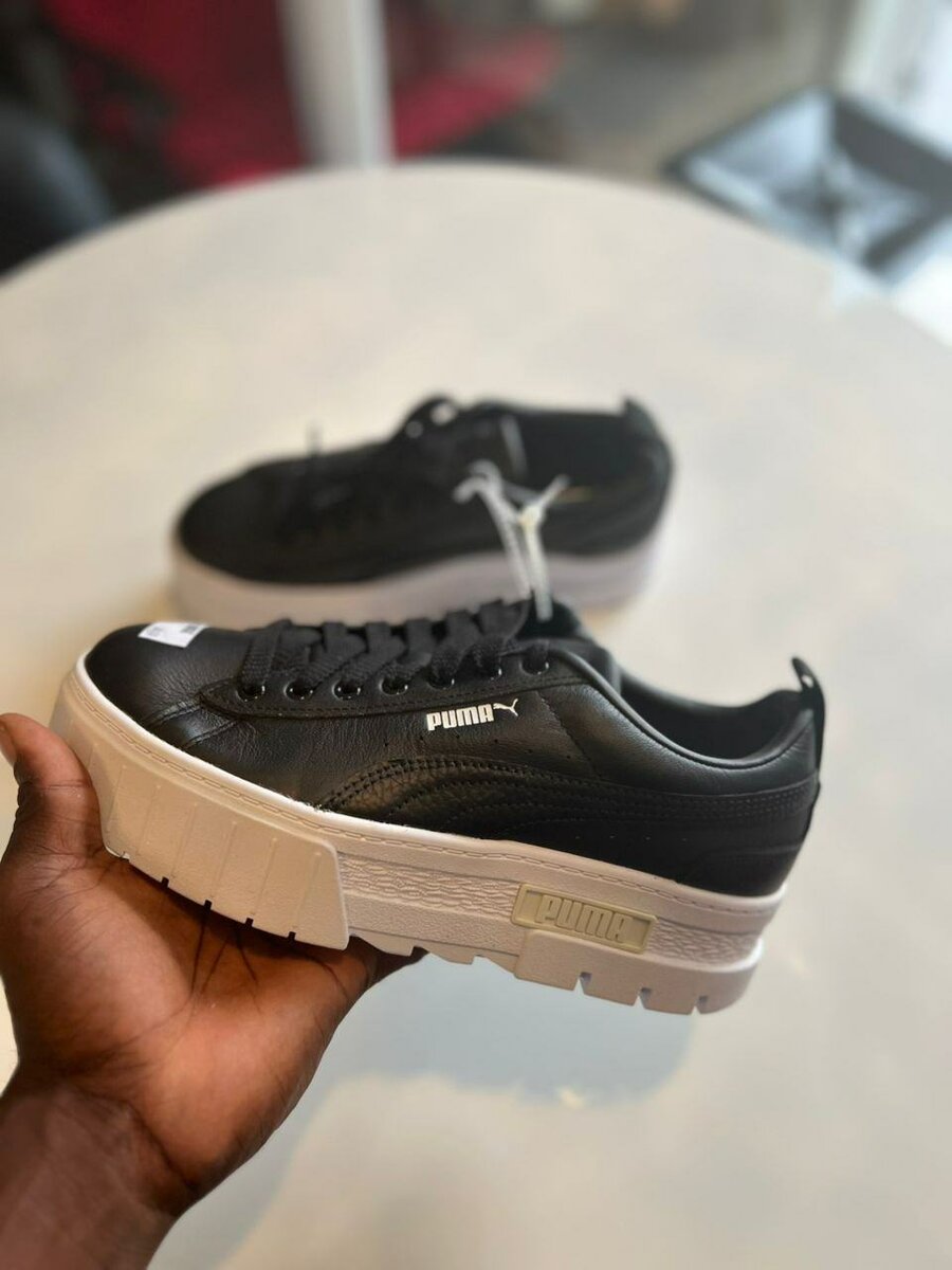 Baskets Puma noires unisexes