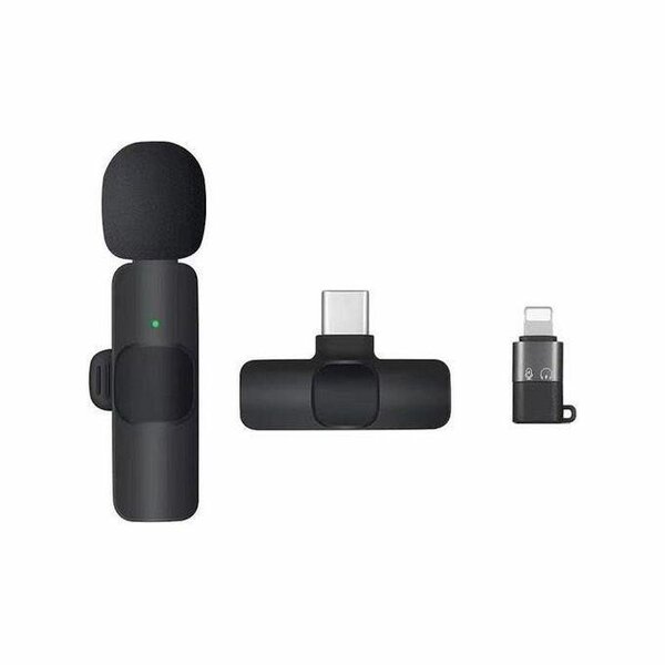 K9 Micro-cravate Sans Fil Noir Pour Android Type C Et IPhone