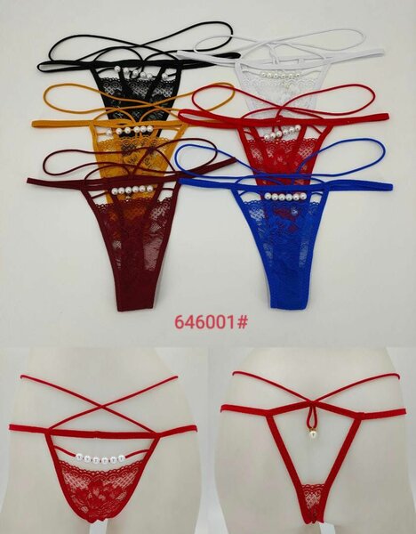 String sexy dentelle perlée