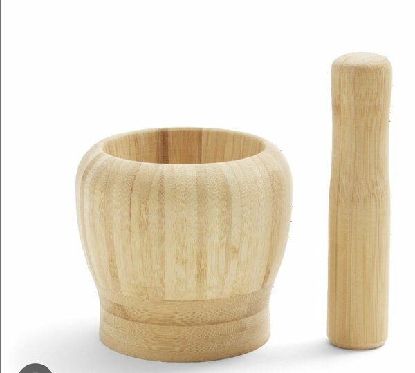 Mortier en bambou résistant