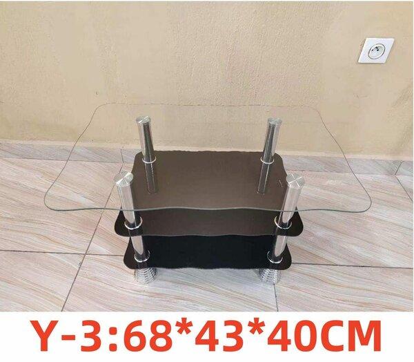 Table basse moderne en verre