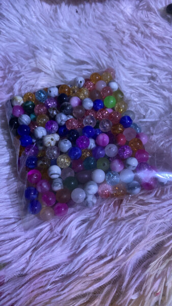 Perles colorées pour bijoux