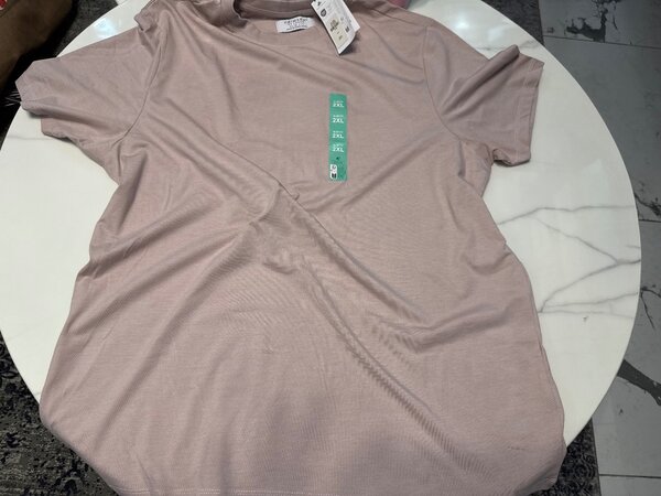 T-shirt basique oversiz saumon