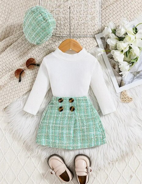 Tenue élégante fille 3 pièces