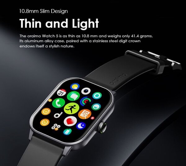 Watch 5 2.01" HD Panda Glass 1ATM Smart Watch Pink