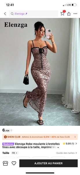 Robe Longue Léopard Élégante