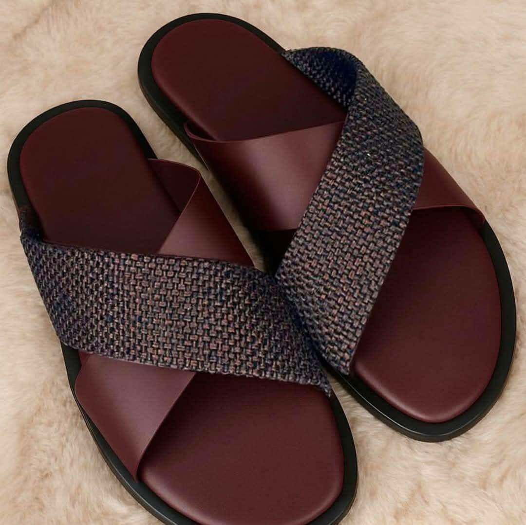 Sandale homme en cuir