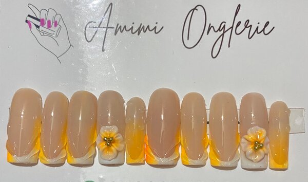 Ongles Press-Ons Floraux