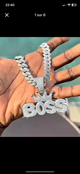 Collier Homme Plaqué Or