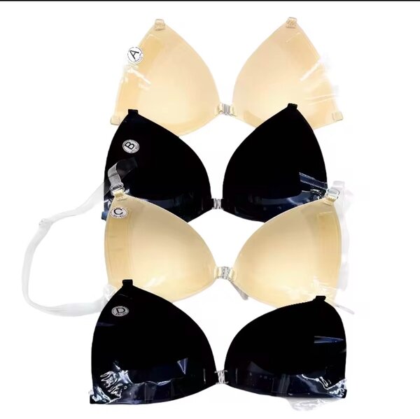 Silicone adhesive bra